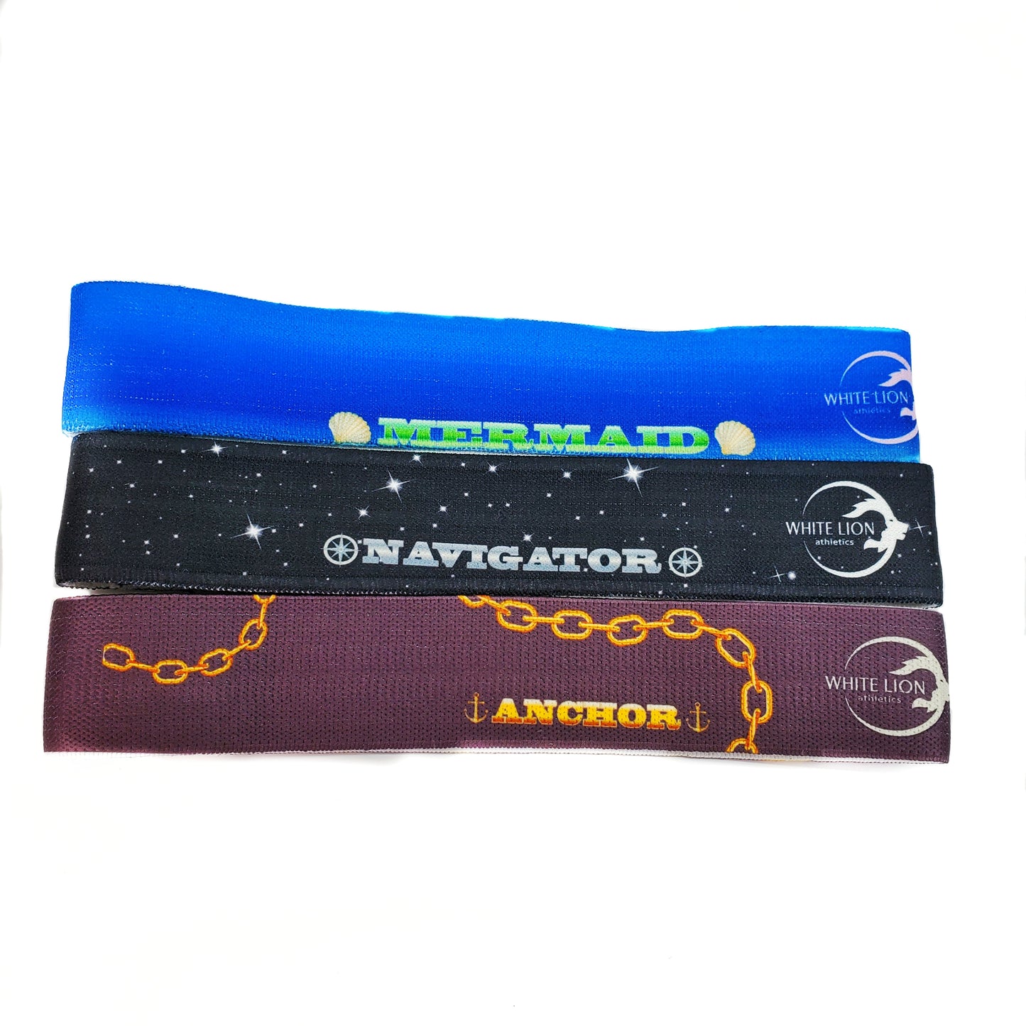 CLEARANCE Glute Bands (2" x 12") | Non-Slip Fabric Resistance Bands| 3 Strengths - White Lion Athletics