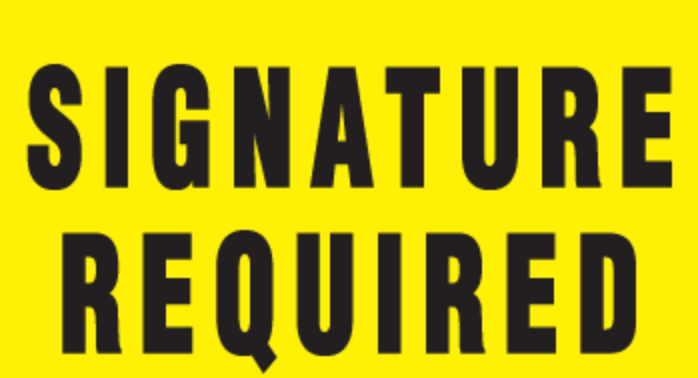 Delivery with Signature Required - White Lion Athletics