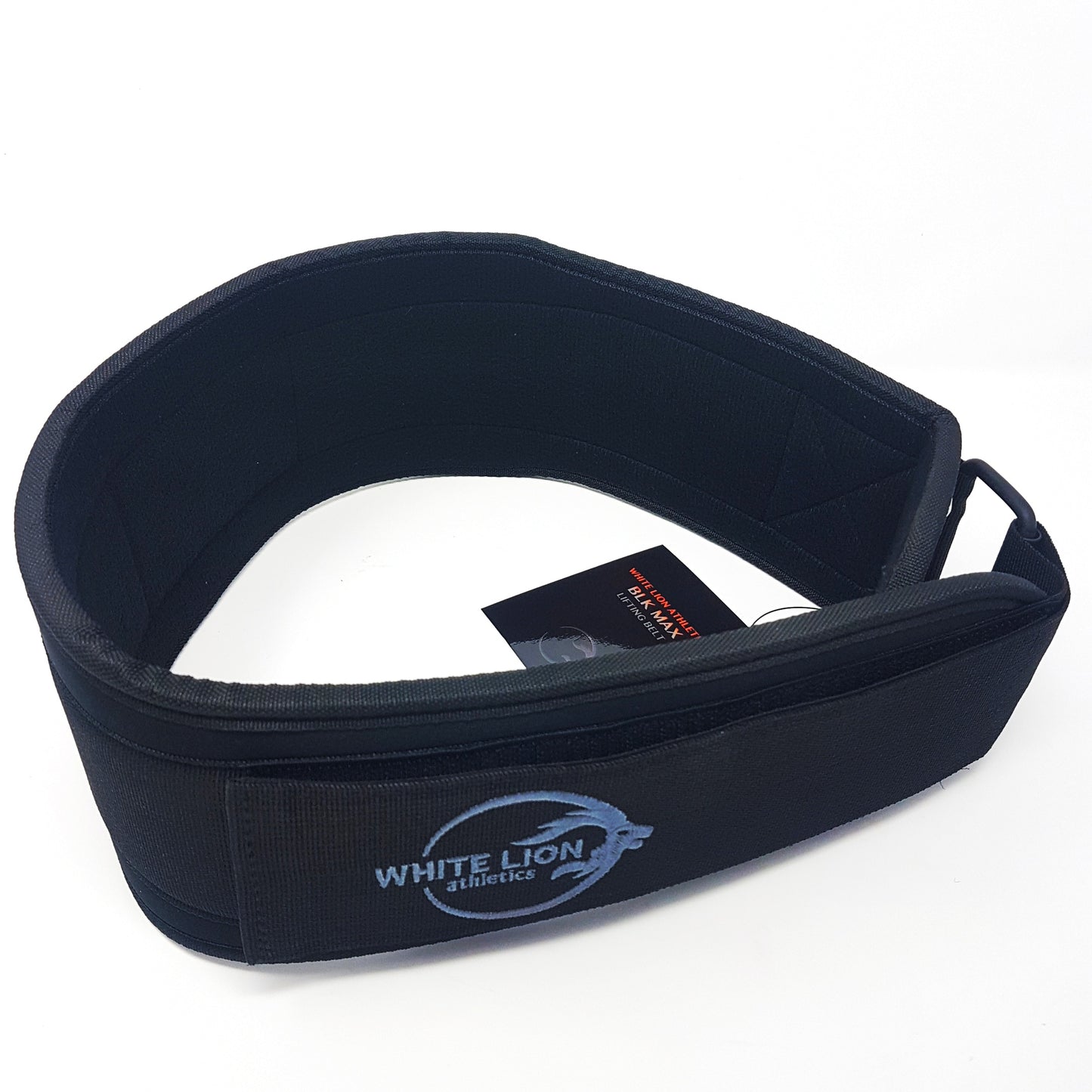 Weightlifting Belt | BLK MAX  5" Nylon Lifting Belt - White Lion Athletics