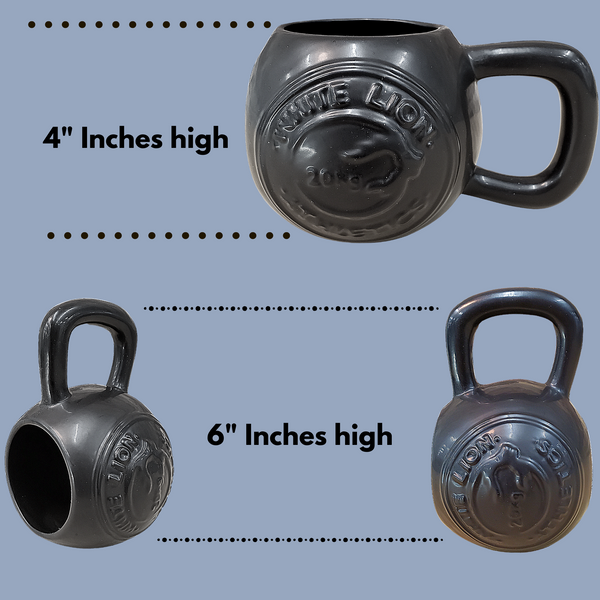 Kettlebell Coffee Mug 650ml (22oz) White Lion Athletics