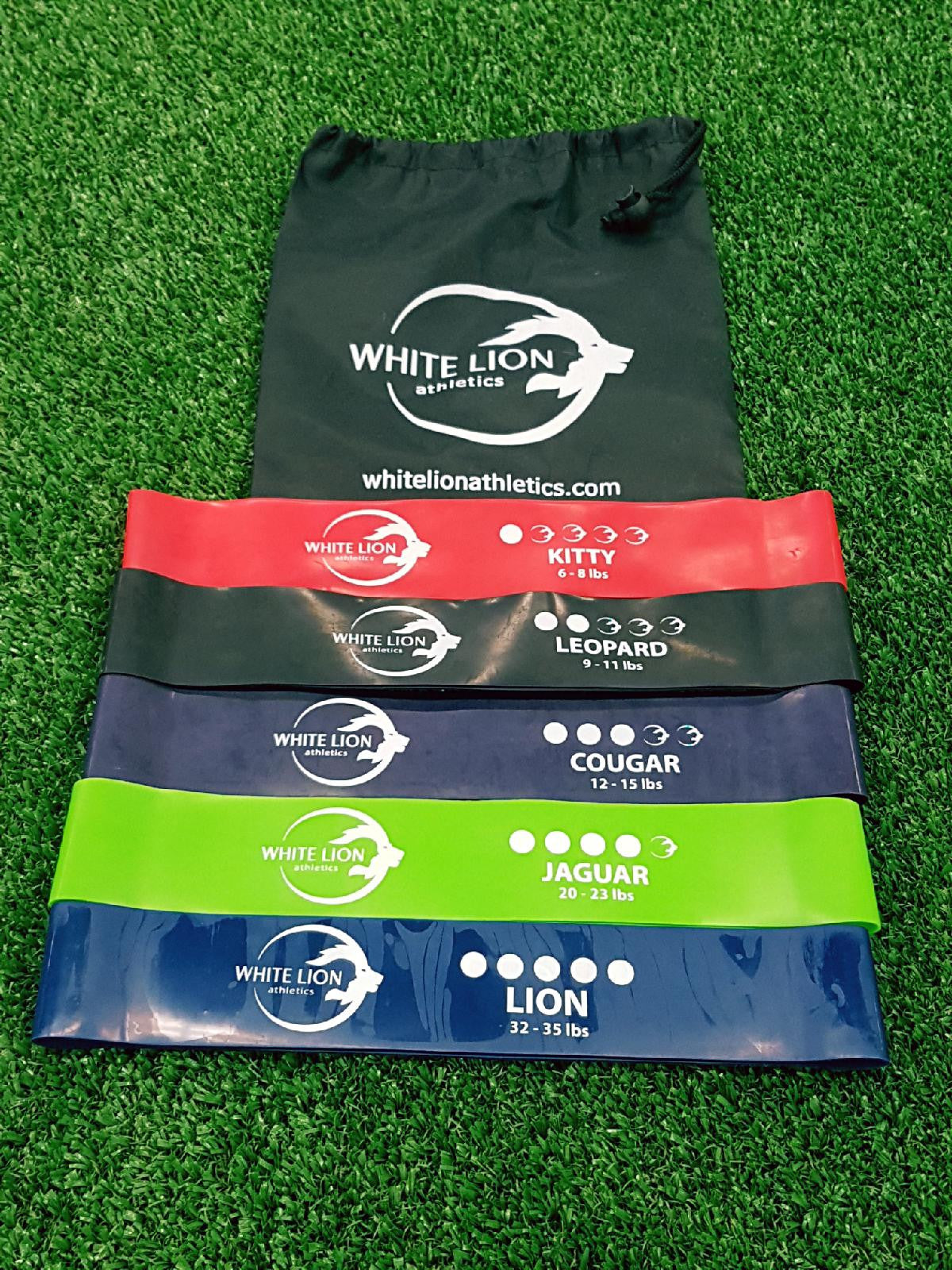 Mini Band 5Pack| 5 Resistance Levels - White Lion Athletics