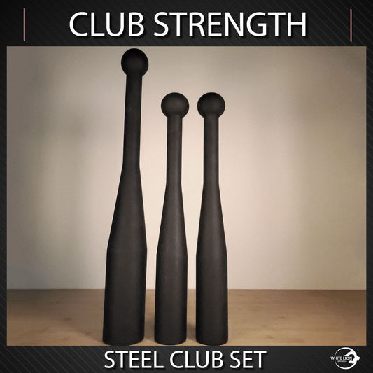 Steel Club Set. Set of 3 Steel Clubs