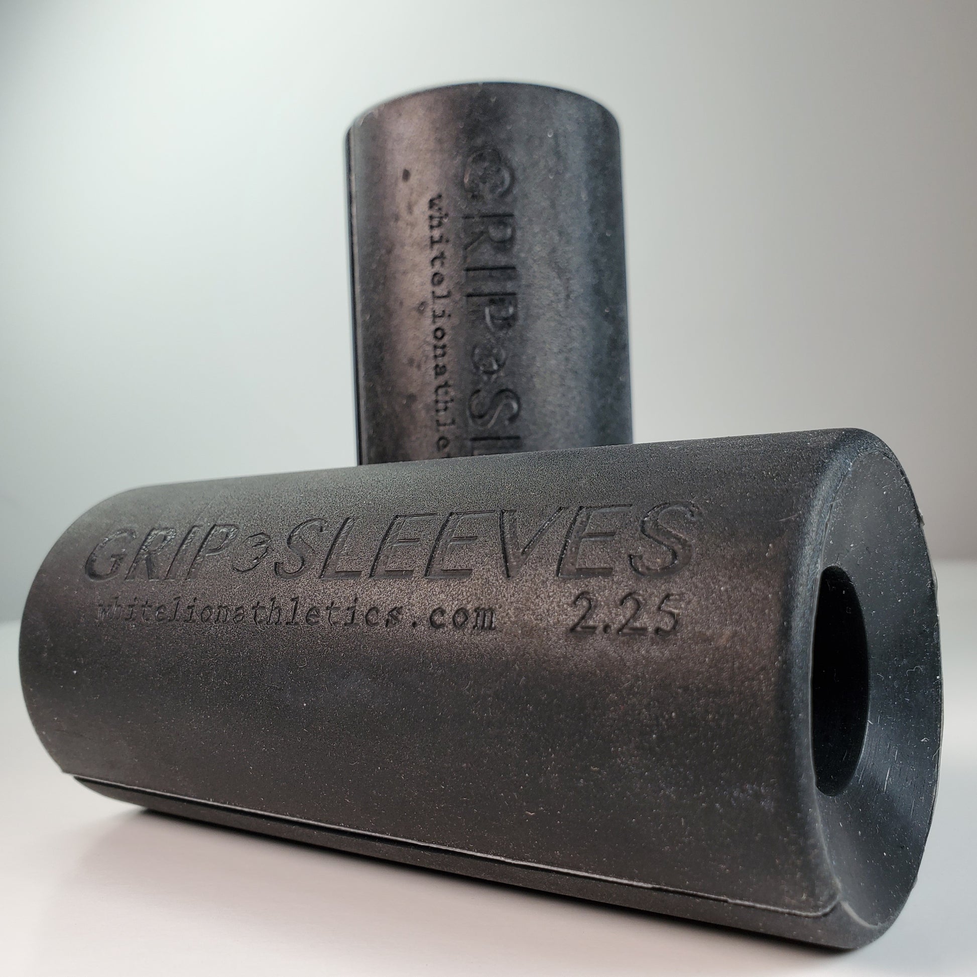 a pair of 2.25" grip sleeves by White Lion Athletics