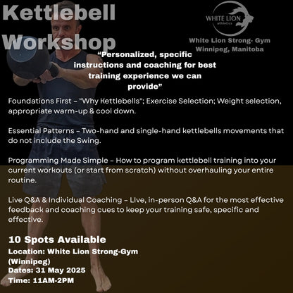 Kettlebell Workshop: 31 May 2025