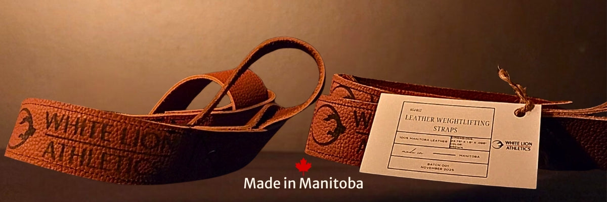 Leather weightlifting straps