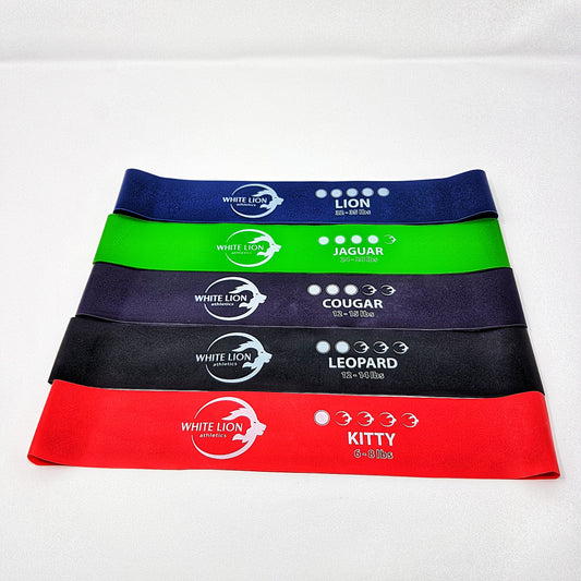 Mini Band 5Pack| 5 Resistance Levels - White Lion Athletics