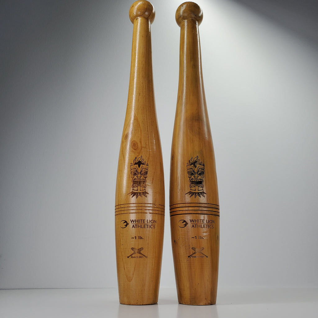 1lbs wooden Indian Clubs