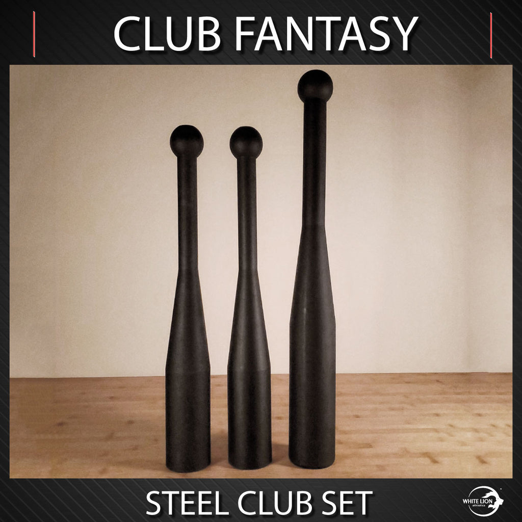 Steel Club Set. Set of 3 Steel Clubs