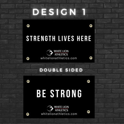 White Lion Athletics GYM BANNERS (Double Side) - White Lion Athletics