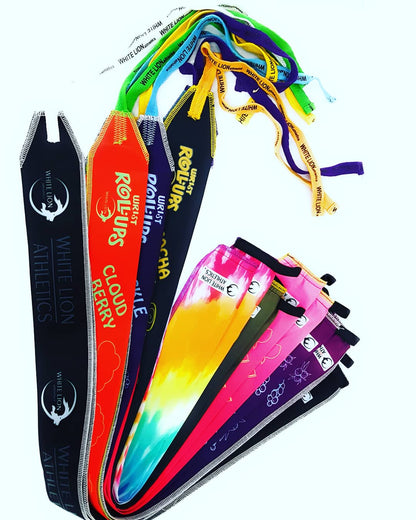 Wrist Rollups | Wrist Wraps for Weightlifting & Crossfit | Quick Adjust with Thumb loop | 7 Colours - White Lion Athletics