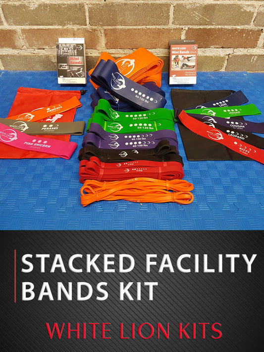 Resistance Bands Kit: Stacked Facility| All the Bands We Have!! - White Lion Athletics
