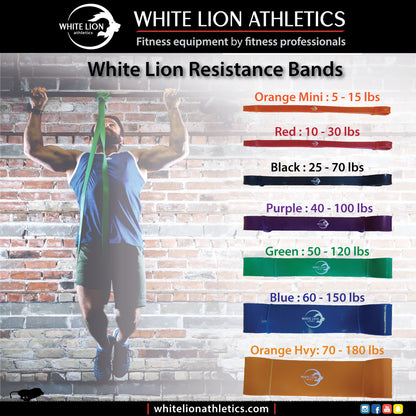 Pull-ups Advanced - Resistance Bands Kit - White Lion Athletics