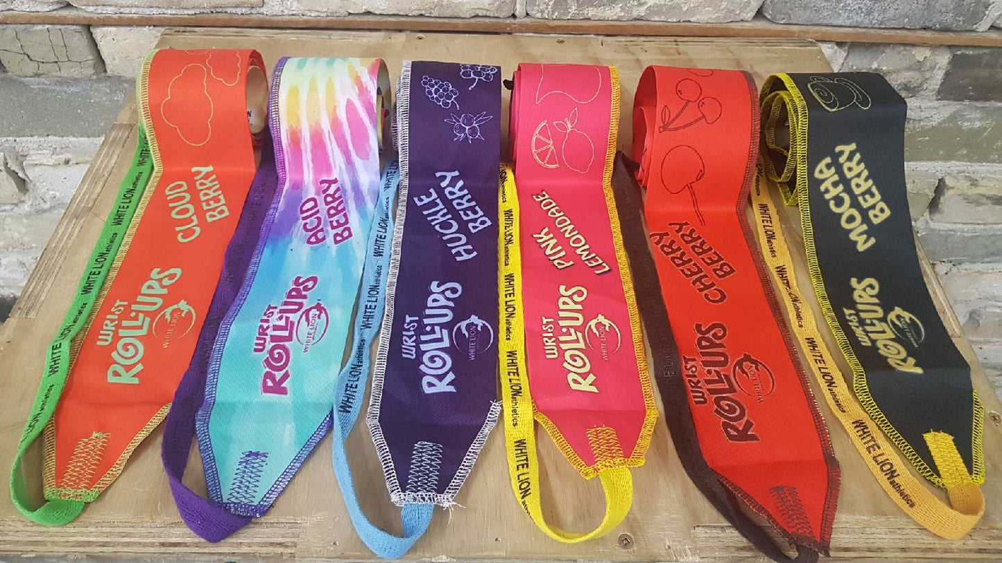 Wrist Rollups | Wrist Wraps for Weightlifting & Crossfit | Quick Adjust with Thumb loop | 7 Colours - White Lion Athletics