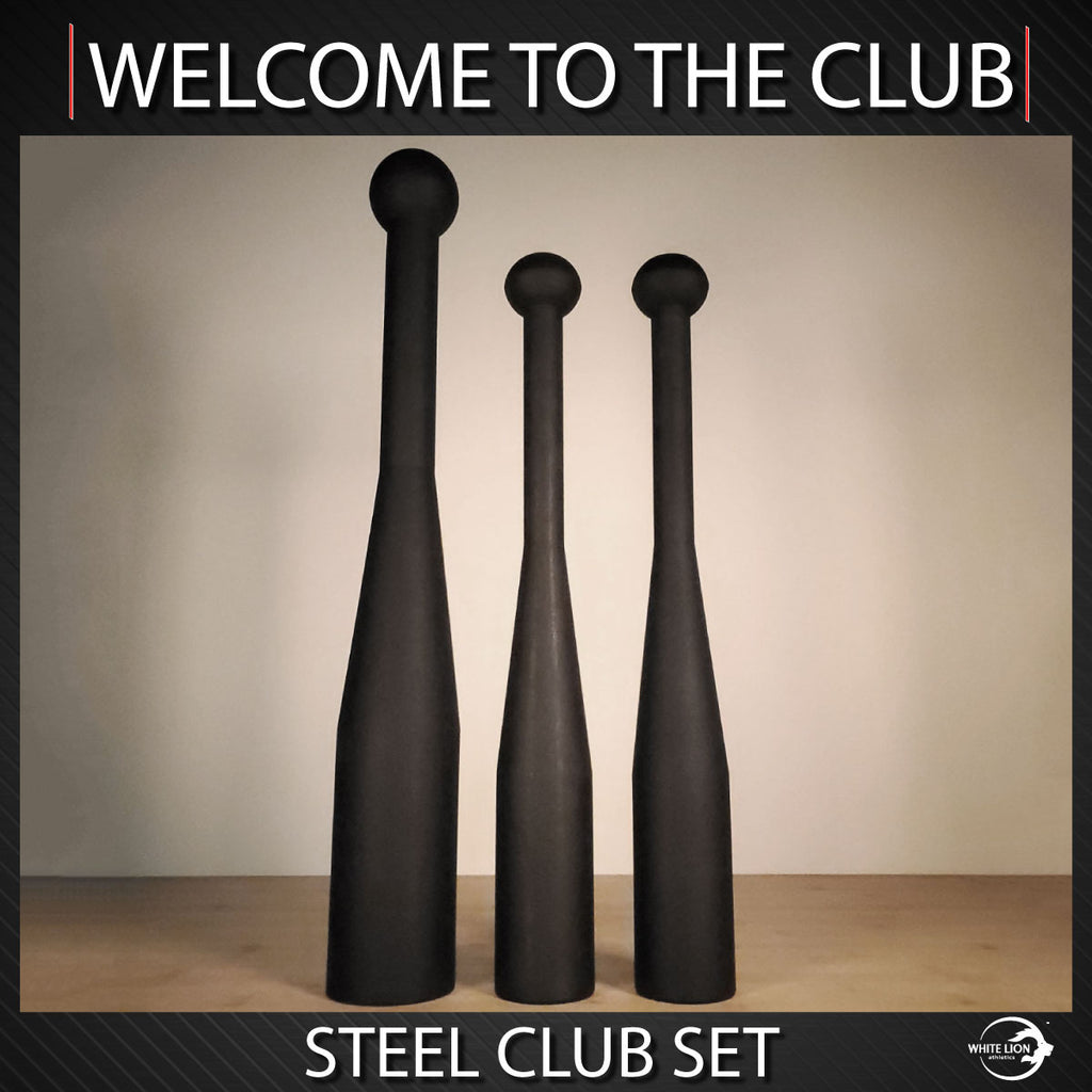 Steel Club Set. Set of 3 Steel Clubs